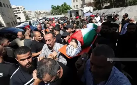 نابلس: تشيع جثماني الشهيدين مشة والشيخ خليل