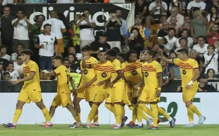 برشلونة يهزم فالنسيا.. ويكرر رقما تاريخيا بشبابه