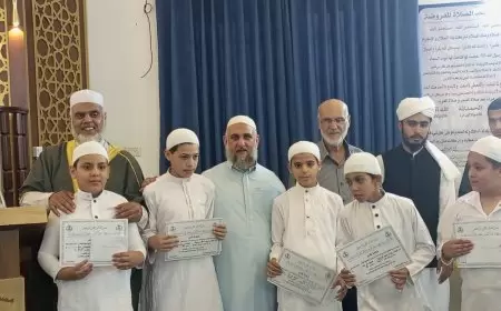 أوقاف طولكرم تكرم  70  حافظا للقرآن بمسجد الأرقم بضاحية " ذنابة"