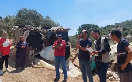 مديرية زراعة طولكرم ومعهد الأبحاث التطبيقية أريج تنفذان جولة ميدانية لاختيار المستفيدين من "مشروع "تحسين سبل العيش والتكيف مع التغير المناخي" في قرية النزلة الشرقية .