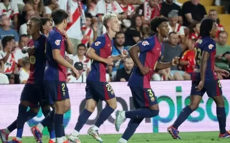 النجم الجديد أولمو يمنح برشلونة فوزاً صعباً على رايو