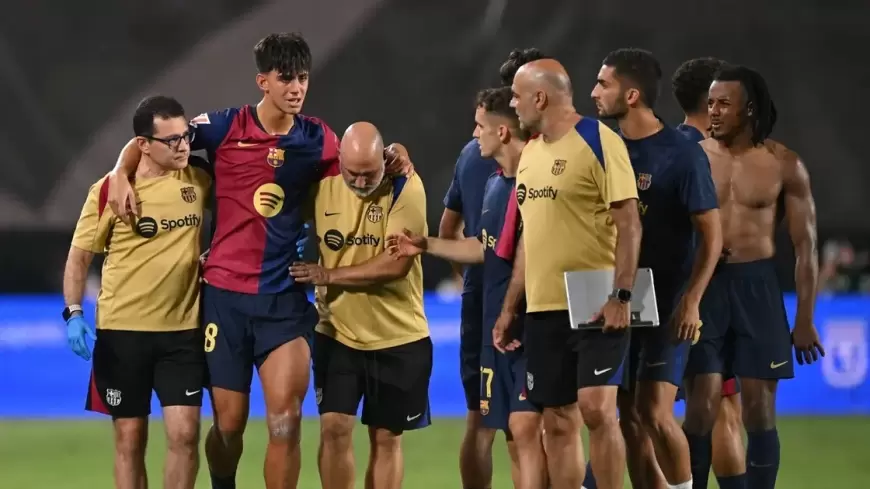 إصابة نجم برشلونة الواعد بقطع في الرباط الصليبي