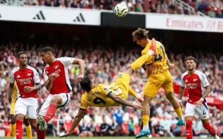 برايتون يفرض التعادل على أرسنال المنقوص