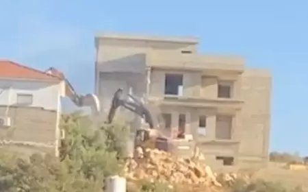 هدم منزلين غرب سلفيت