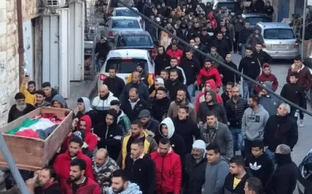 تشييع جثمان الشهيدة لجين عبد الرؤوف غرب جنين