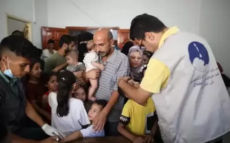 الاحتلال يمنع دخول الفرق الطبية التابعة لحملة التطعيم ضد شلل الأطفال إلى جنوب قطاع غزة