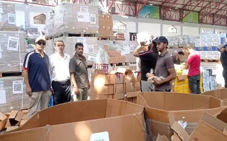 التنمية توزع معونات إغاثية على أهالي غزة