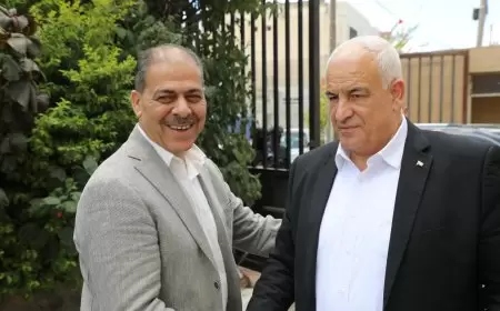 محافظ طولكرم مصطفى طقاطقة يطلع وزير الداخلية اللواء زياد هب الريح على أوضاع محافظة طولكرم و يجتمعان  مع مدراء الامنية