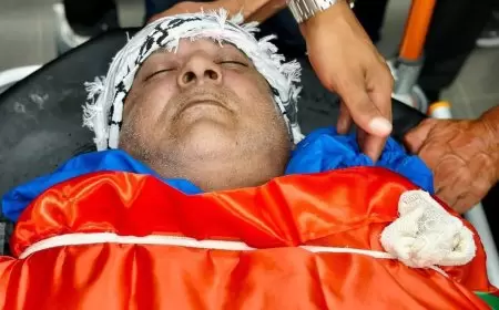 تشييع جثمان الشهيد سمير اعمر في طولكرم