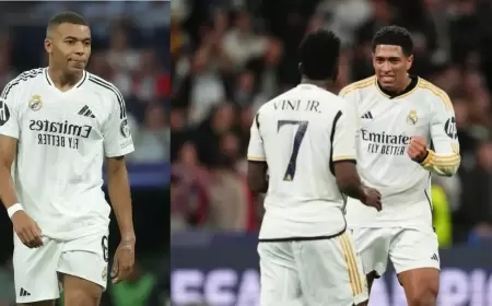 لمنع التوتر مع مبابي.. ريال مدريد يراضي بيلنغهام وفينيسيوس