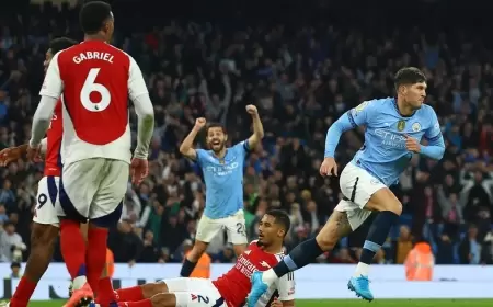 مانشستر سيتي يتعادل بشق الأنفس مع 10 لاعبين من أرسنال