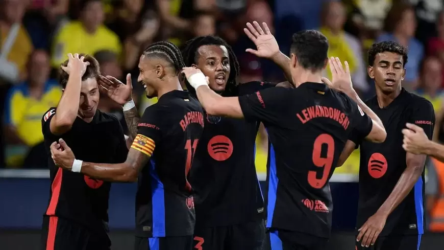 برشلونة يعوض سقوطه الأوروبي ويدهس فياريال