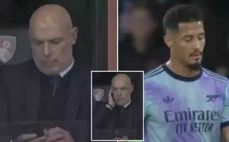 هل تلقى مدافع أرسنال بطاقة حمراء بسبب "مكالمة هاتفية"؟