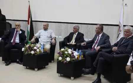 جانب من فعاليات المؤتمر الثاني لأبحاث طلبة كلية الدراسات العليا والذي نظمته جامعة فلسطين التقنية خضوري،
