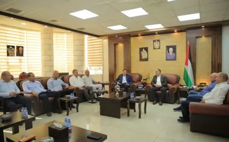 محافظ طولكرم مصطفى طقاطقة يلتقي الهيئة الإدارية الجديدة لجمعية رجال الأعمال