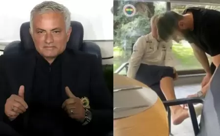 مورينيو يغادر تدريبات فنربخشة مصاباً