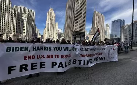 نشطاء يطالبون بإنهاء "الإبادة الجماعية" في غزة قبل الانتخابات الرئاسية