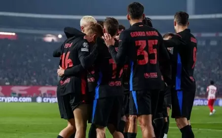 برشلونة يواصل عروضه القوية بخماسية على أرض النجم الأحمر