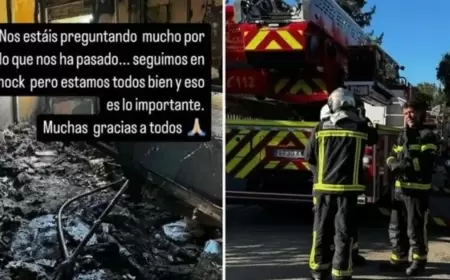 النيران تلتهم منزل مهاجم ريال مدريد