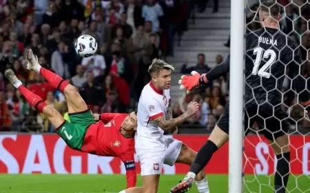 رونالدو يسجل بطريقة خيالية ويقود البرتغال لاكتساح بولندا