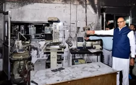 حريق بمستشفى يودي بحياة عشرة أطفال في الهند