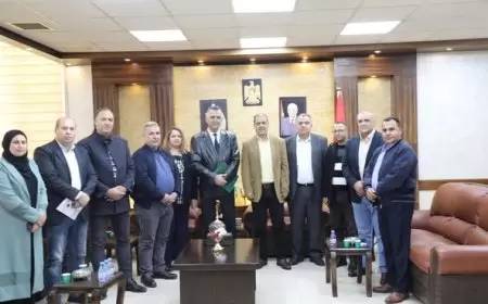 محافظ طولكرم مصطفى طقاطقة يلتقي وفدا من مؤسسة المواصفات والمقاييس