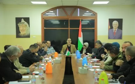 مجلس الطوارئ بمحافظة طولكرم  ينظم ورشة عمل بعنوان  الية اعداد خطة طوارئ خاصة للمؤسسات