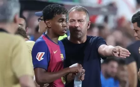 نبأ سار من فليك لجماهير برشلونة بشأن يامال