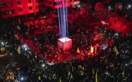 مسيّرة إسرائيلية تحلق فوق بيروت وإحياء ذكرى نصر الله بالضاحية