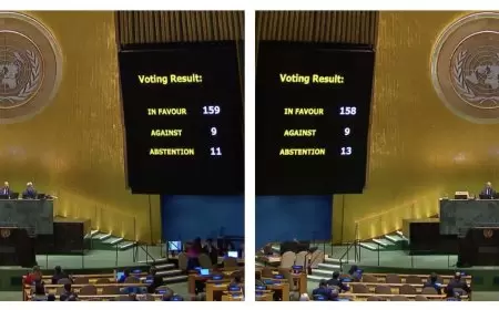 الجمعية العامة للأمم المتحدة تعتمد بالأغلبية قرارين لدعم "الأونروا" ووقف إطلاق النار في غزة