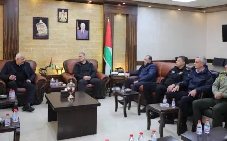 طقاطقة يطلع وزير الداخلية اللواء زياد هب الريح على أوضاع محافظة طولكرم