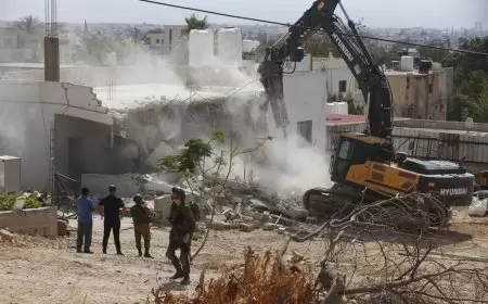 الاحتلال يشرع في هدم منزل في تقوع جنوب شرق بيت لحم