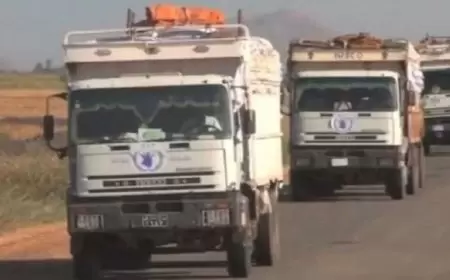 أول قافلة مساعدات إنسانية تصل إلى جنوب الخرطوم منذ بدء النزاع