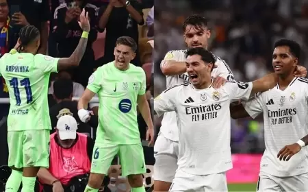 للمرة الأولى.. برشلونة والريال يتواجهان في جدة