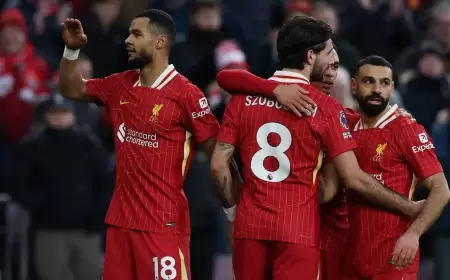 ليفربول يعزز صدارته برباعية إبسويتش تاون