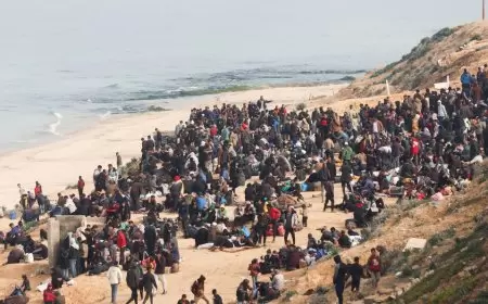 آلاف النازحين يبدأون بالعودة إلى شمال قطاع غزة عبر شارع الرشيد