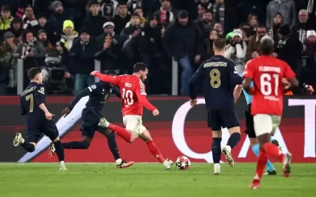 بنفيكا يهزم يوفنتوس ويبلغ الدور الفاصل بدوري الأبطال