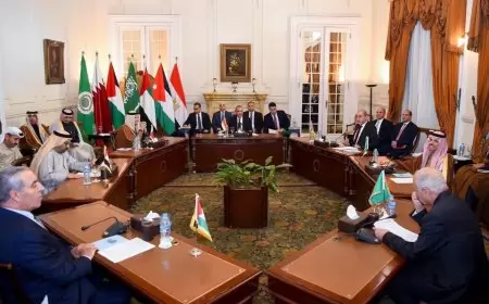 البيان المشترك الصادر عن الاجتماع السداسي بالقاهرة اليوم