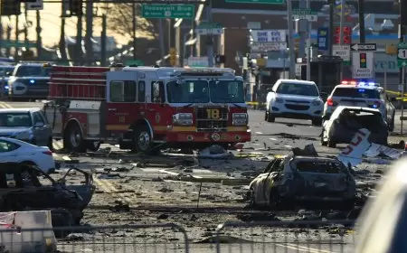 إصابة عشرات الأشخاص على الأرض في حادث طائرة فيلادلفيا