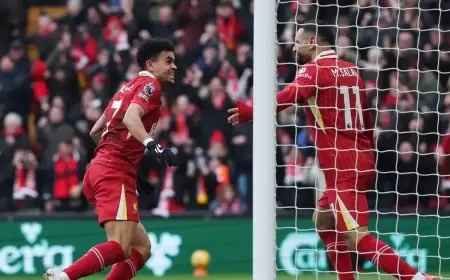 دياز وصلاح يقودان ليفربول إلى تجاوز وولفرهامبتون