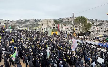 حزب الله يشيع حسن نصرالله في بيروت بمشاركة حاشدة