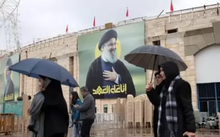 حزب الله يشيع نصر الله وصفي الدين