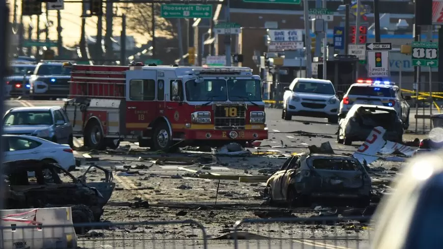 إصابة عشرات الأشخاص على الأرض في حادث طائرة فيلادلفيا