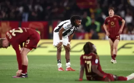 يوفنتوس يتعادل مع روما ويبقى خامساً