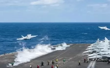 الحوثيون يعلنون إسقاط طائرة مسيرة أمريكية واستهداف حاملتي الطائرات "ترومان" و"فينسون"