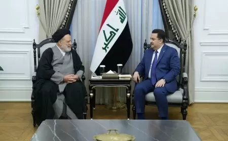 رئيس مجلس الوزراء العراقي يستقبل رئيس الطائفة الشيعية في سوريا