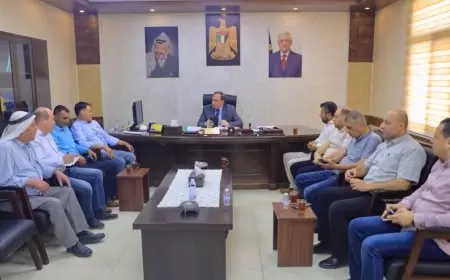 اللواء د.  كميل  يستقبل وفدا من مجلس قروي النزلة الشرقية