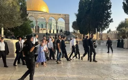 مستعمرون يقتحمون المسجد الأقصى