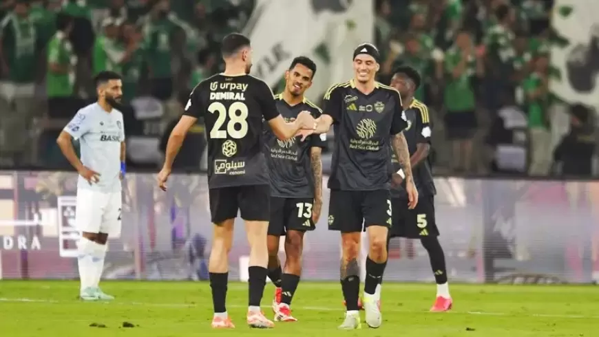 الأهلي يتخم شباك الفيحاء بخماسية