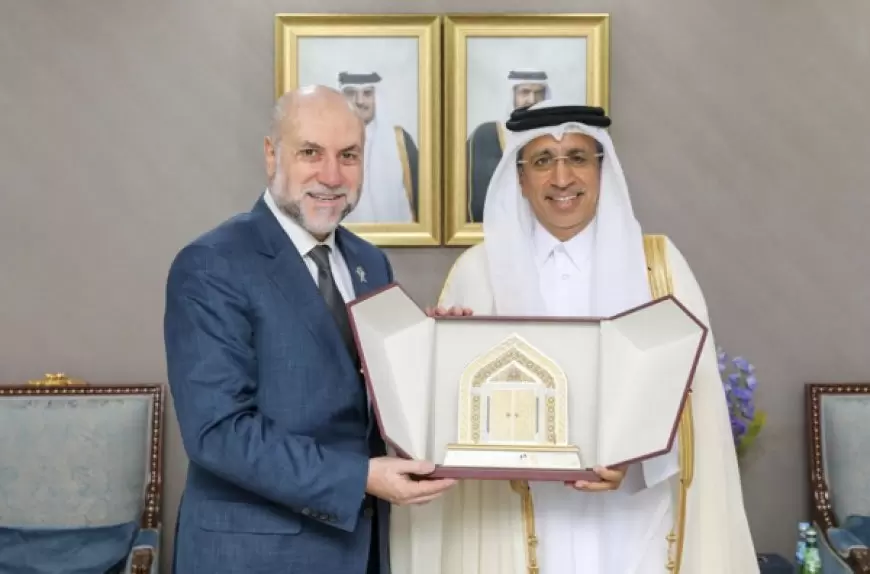الهباش يبحث تعزيز التعاون المشترك مع رئيس المجلس الأعلى للقضاء في قطر